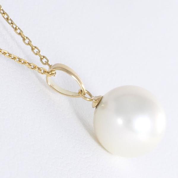 18K Yellow Gold Pearl Necklace for Women - Elegant Cultured Pearl Jewelry Gift for Wedding, Anniversary & Special Occasions