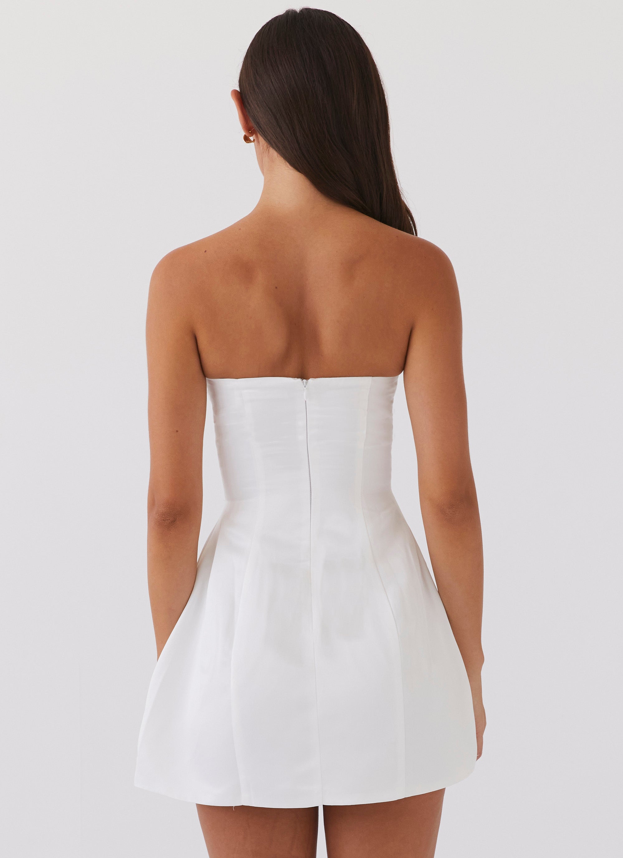Girl Crush Bow Mini Dress - White | Elegant Party & Date Night Outfit for Women