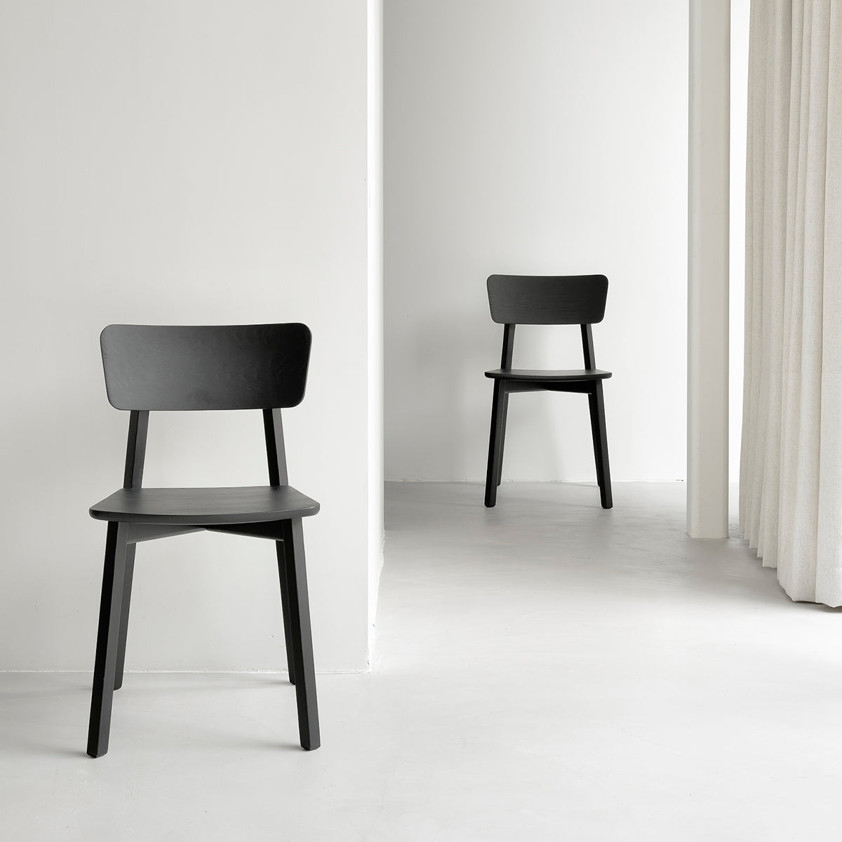 Casale Dining Chair - Modern Wooden Kitchen Chairs Set of 2, Comfortable Upholstered Seats for Dining Room, Kitchen, Breakfast Nook & Home Decor