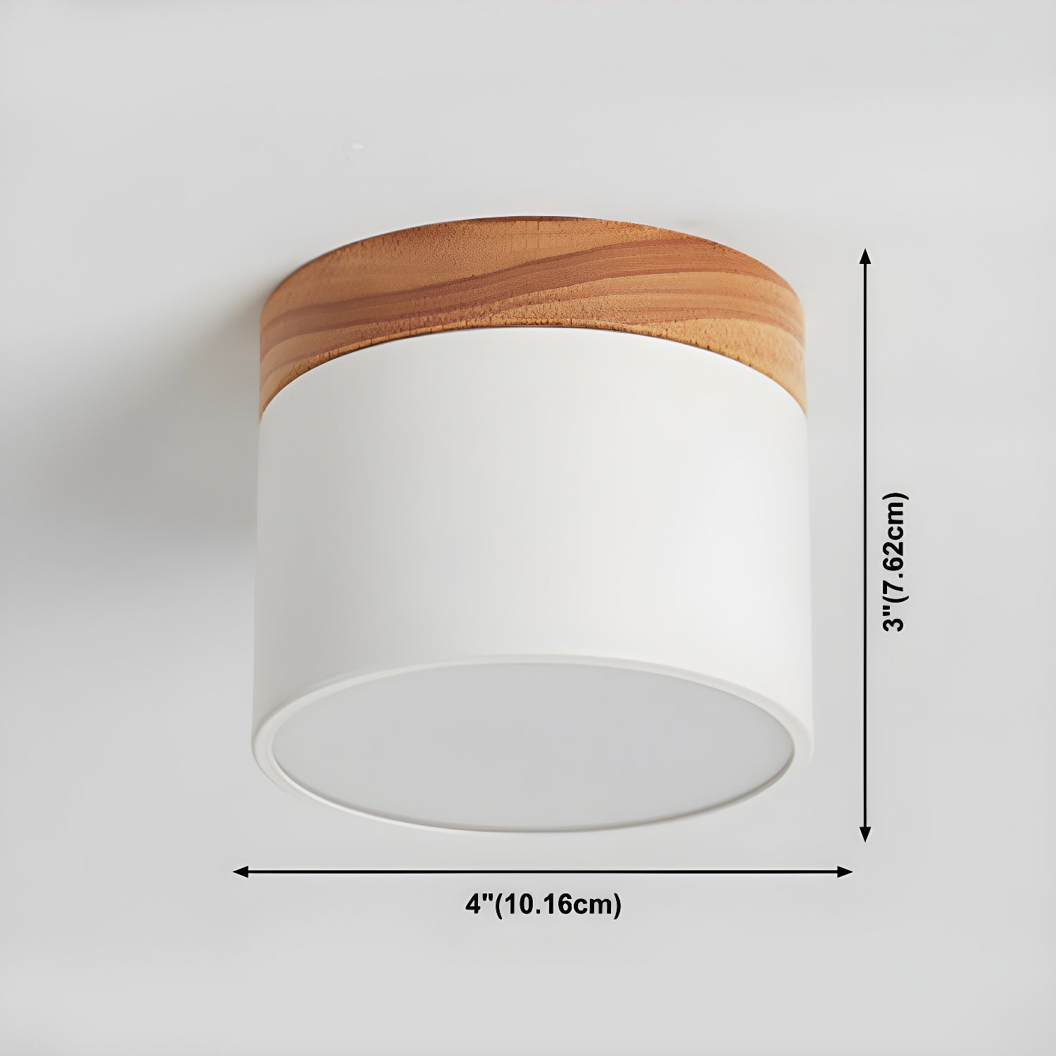 Alva Wooden Surface Downlight - Modern LED Ceiling Light for Home & Office - Dimmable Recessed Lighting Fixture for Living Room, Bedroom, Kitchen, and Hallway