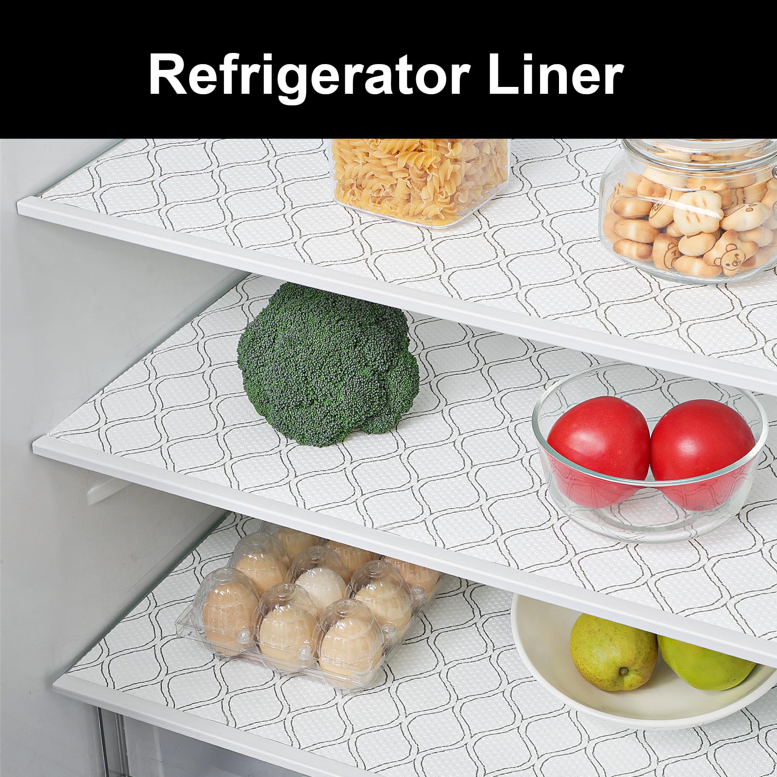 Non-Slip Cooyes Drawer and Shelf Liner - Thick Grip Mats for Kitchen Cabinets, Desks, Shelves, Bathroom Drawers & Fridge - Durable Cabinet Protection for Home & Office Organization