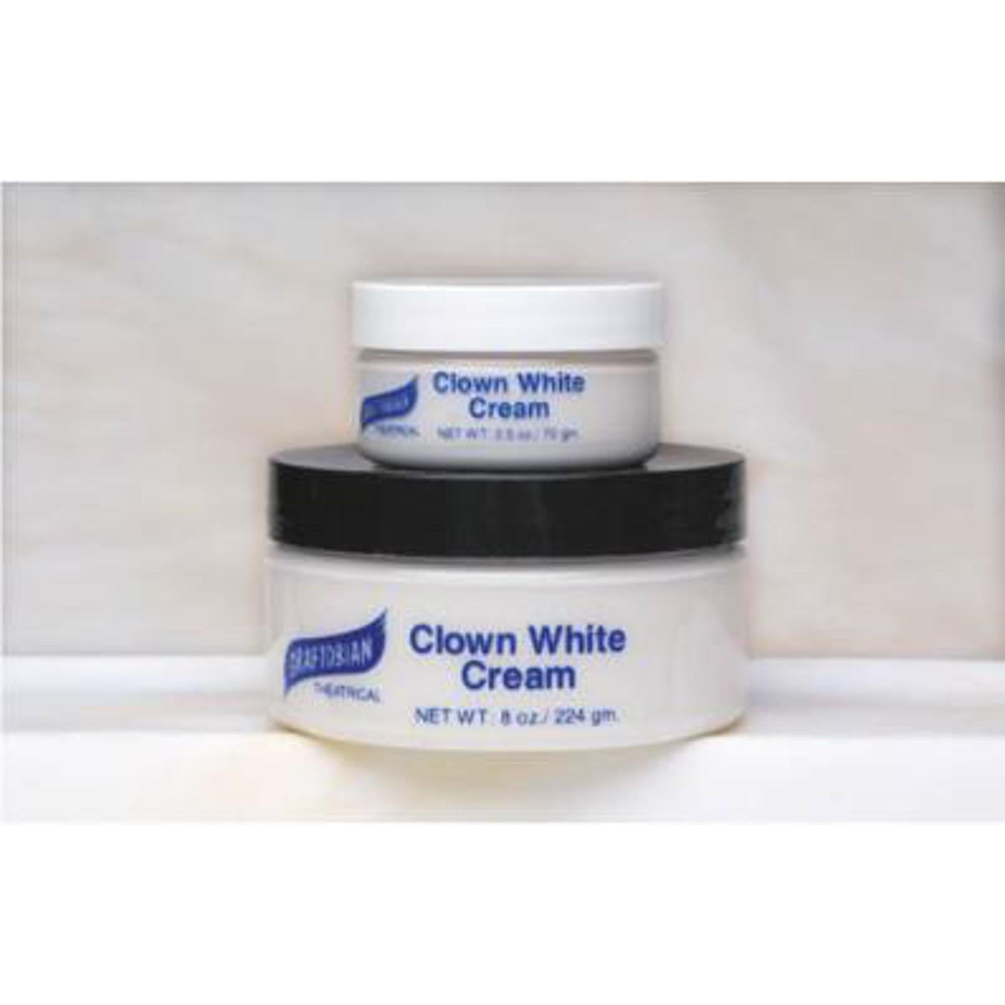 Mini Creme Foundation for Clown White Look - Professional Clown Makeup for Halloween & Cosplay - Perfect for Stage Performances, Costume Parties & Theatrical Makeup