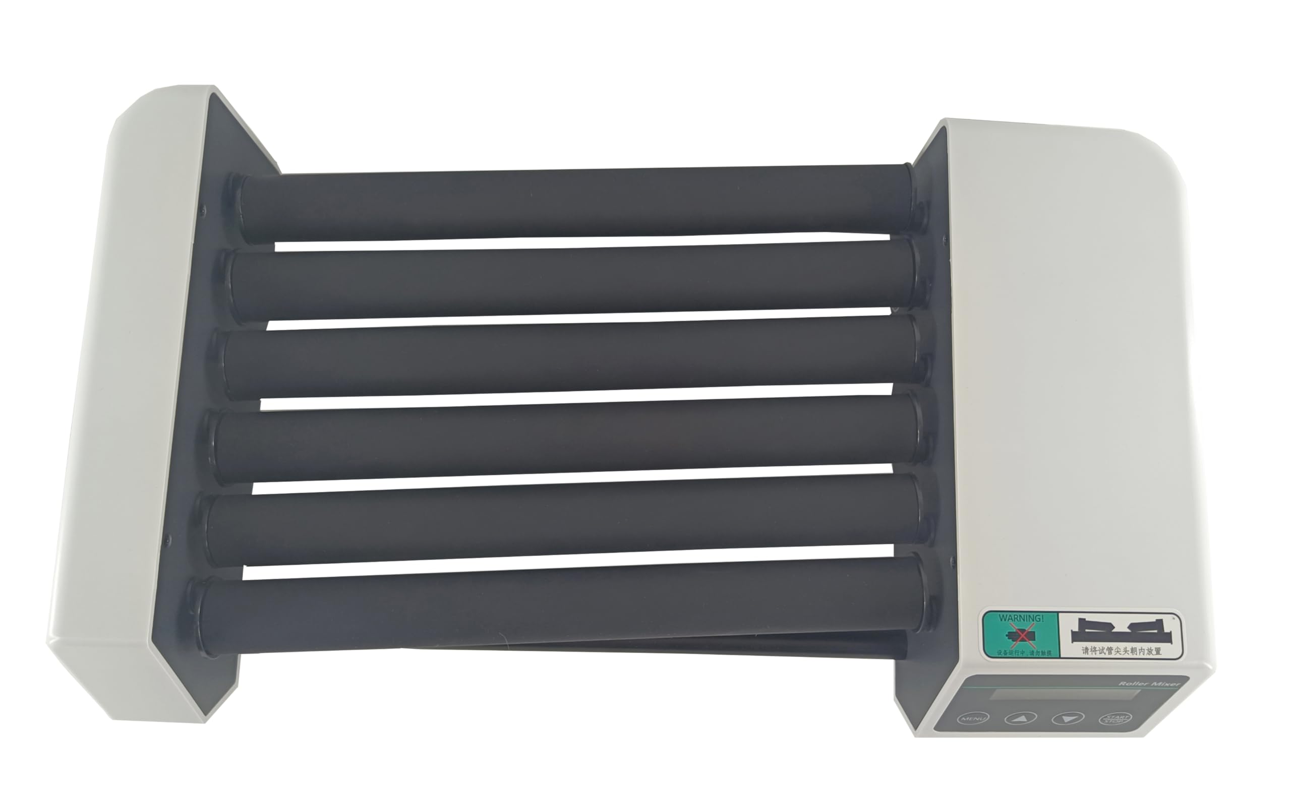 Brushless Motor Test Tube Rotator Mixer - 6 Rollers, 20-80 RPM Adjustable Speed, Compatible with φ6-34mm Tubes, Holds 12x50ml Centrifuge Tubes, 28cm Roller Length - Ideal for Lab Experiments, DNA/RNA Extraction, Cell Culture & Chemical Mixing