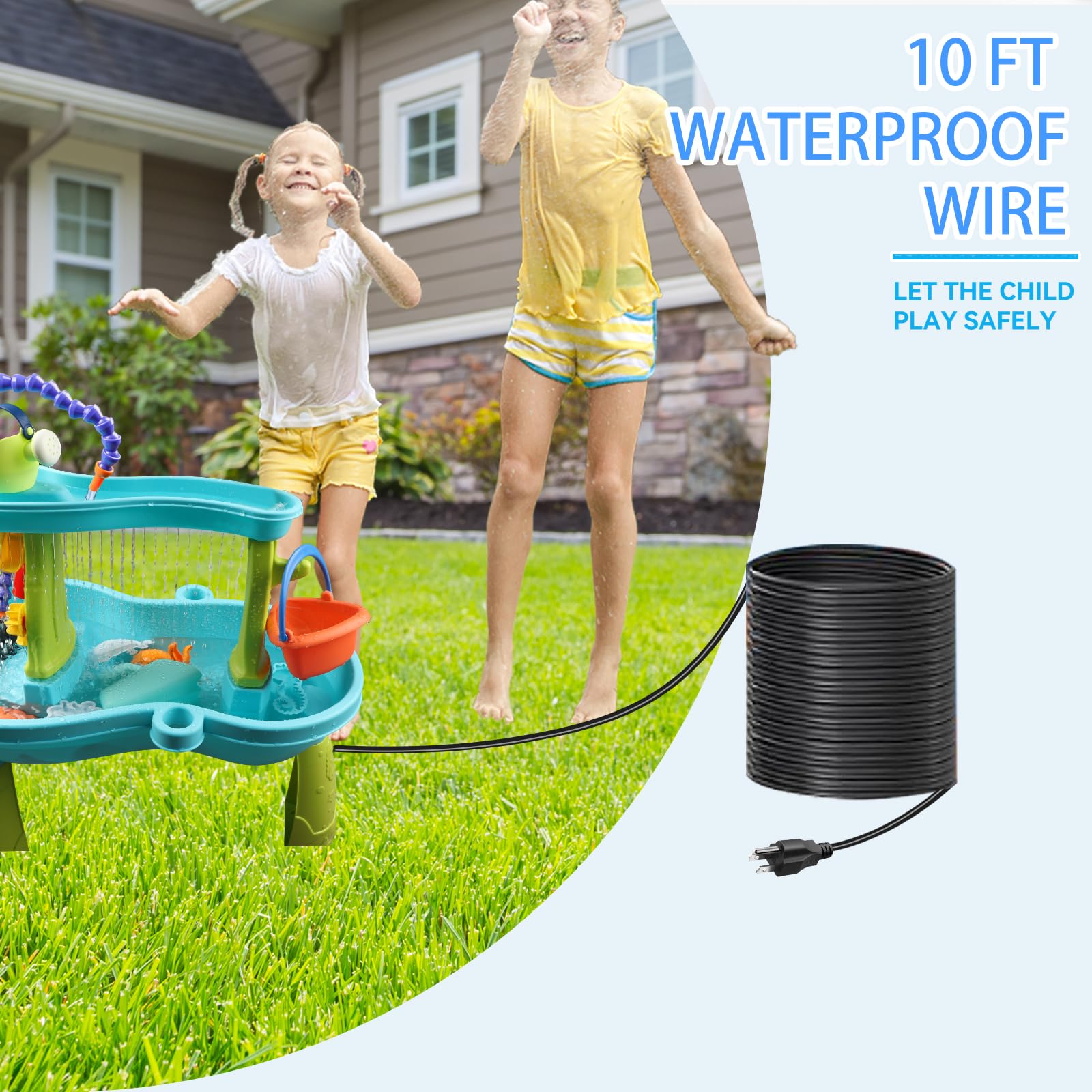 Best Water Table Pump for Kids - Durable Outdoor Water Play Accessories | Fun Summer Water Toys for Toddlers & Children - Perfect for Backyard, Pool, and Beach Playtime