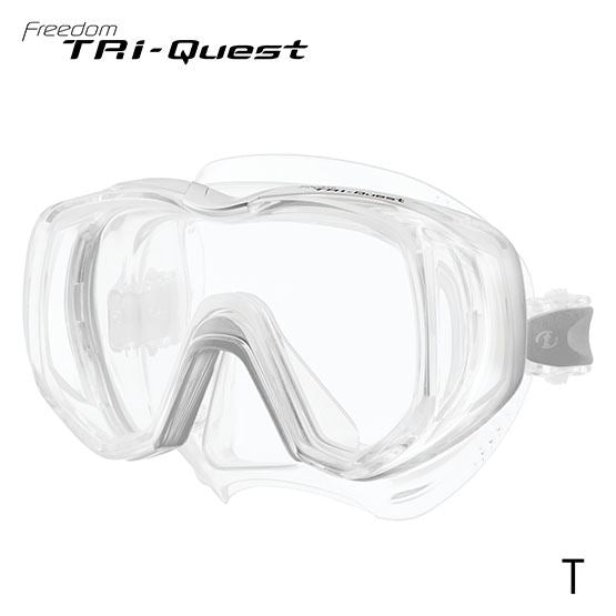 Tusa Tri Quest 3 Window Scuba Diving Mask - Premium Snorkeling & Scuba Gear for Clear Underwater Vision - Perfect for Ocean Exploration, Coral Reef Diving, and Underwater Photography