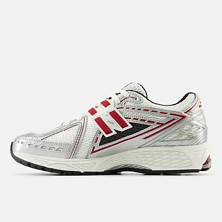 New Balance 1906R Sneakers for Men - Silver Metallic & Crimson Running Shoes - Lightweight Comfort for Jogging, Gym & Casual Wear