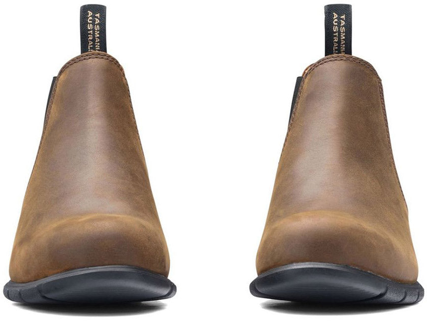 Vintage 1970s Low Heel Ankle Boots for Women - Antique Brown Leather Retro Booties | Perfect for Casual Outfits, Fall Fashion & Retro Style