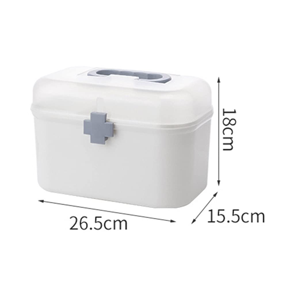 Cheaonglove Large First Aid Kit - Portable Medicine Storage Box with Modern Design, White, Unisex - Perfect for Home, Office, Travel & Emergency Preparedness