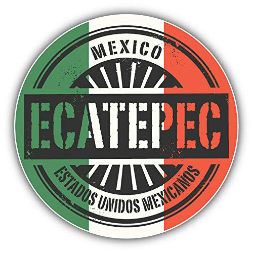 Ecatepec Mexico World Flag Stamps - 2 Inch Decorative Stickers for Scrapbooking, Planner & Calendar Decor (18 Pack) - Perfect for DIY Crafts, Journaling and Travel Memory Books