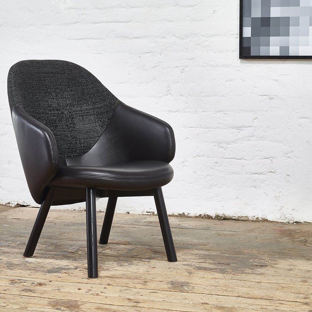Albu Lounge Armchair with Beech Frame - Modern Comfort Chair for Living Room, Bedroom & Office - Relaxing Reading & TV Watching Chair