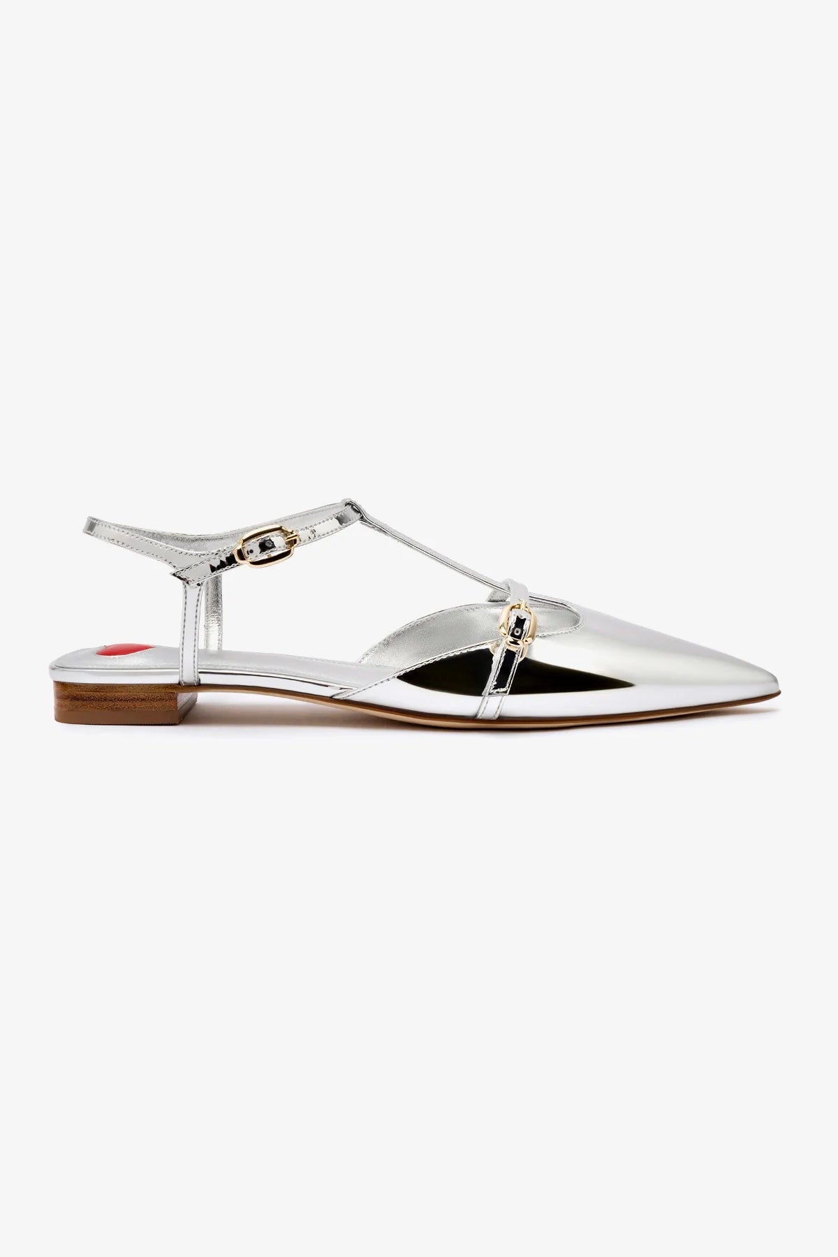 Grace Flat Silver Mirror Shoes - Stylish & Comfortable Women's Ballet Flats for Work, Office, and Casual Wear