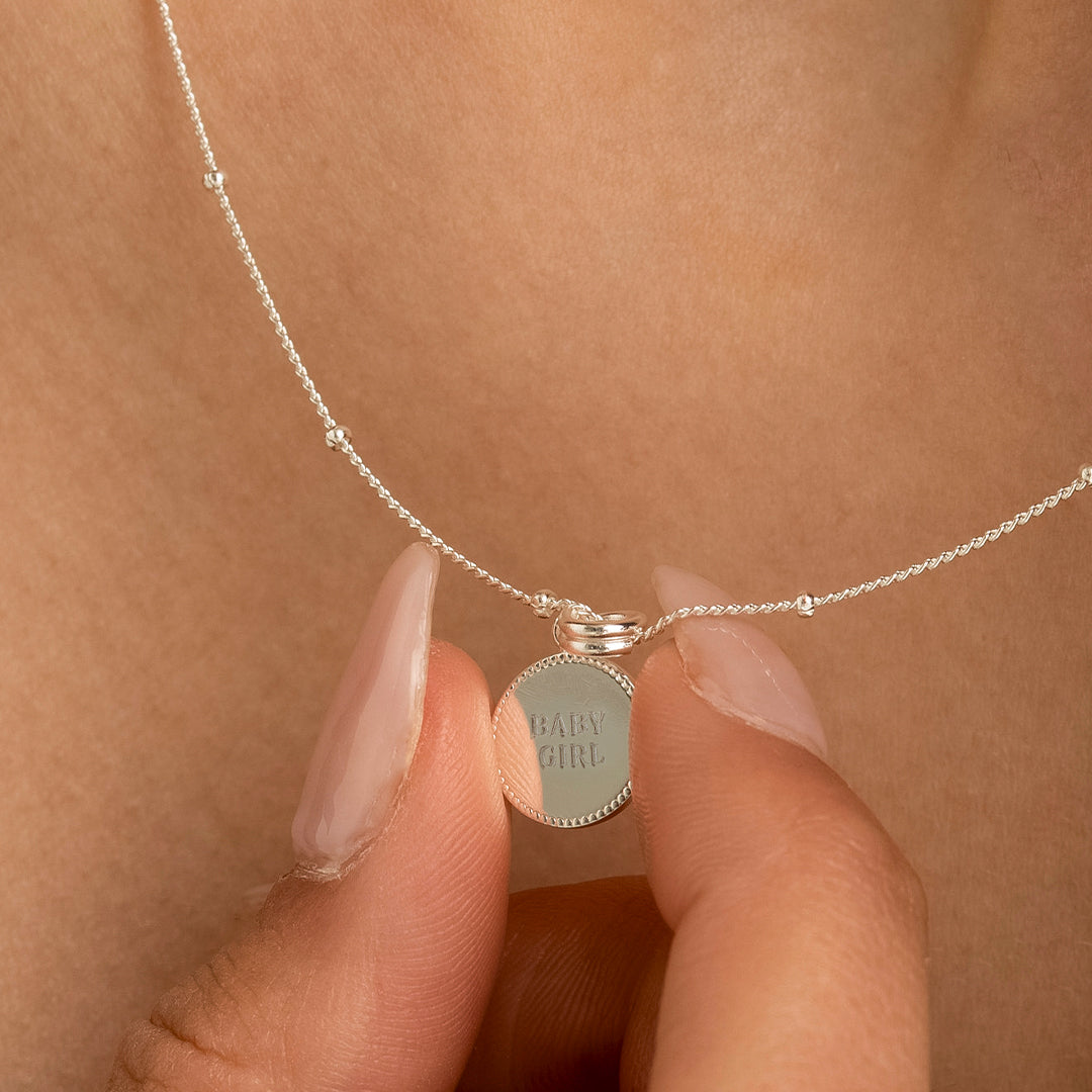 Baby Girl Charm Necklace - Dainty & Delicate Jewelry for Infants & Toddlers - Perfect for Christening, Birthday Gifts & Special Occasions