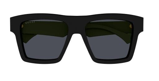 Gucci GG0962S 009 Black Green/Grey Square Men's Sunglasses - Classic Designer Shades for Men, UV Protection, Fashionable Square Frame - Perfect for Driving, Outdoor Activities & Summer Style
