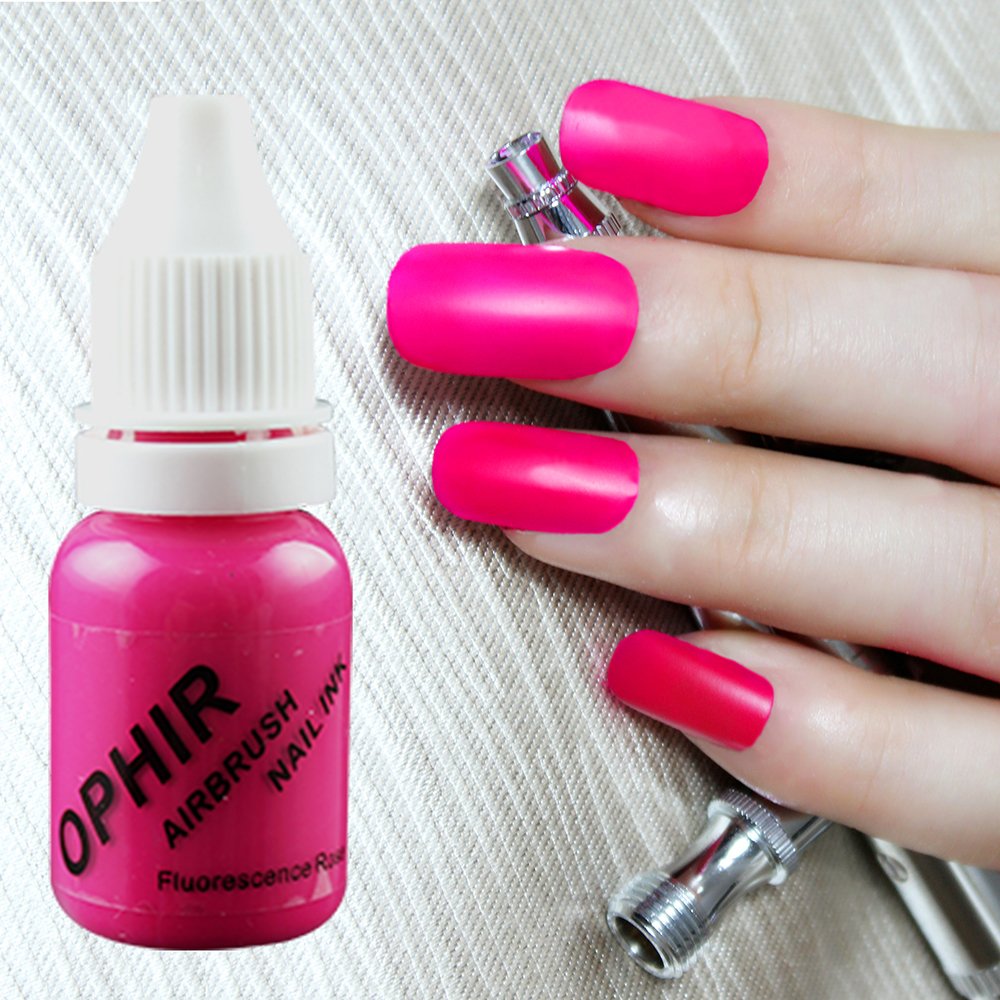 OPHIR 30 Colors Nail Art Ink Set - Airbrush & Acrylic Paint for Nails, Crafts, Model Hobbies & Shoe Painting | 10ML/Bottle Professional Nail Pigments | Perfect for Salon, DIY Nail Art & Creative Projects