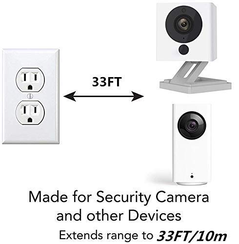 3M USB to Micro USB Power Cable for WyzeCam, WyzeCam Pan, YI Camera, NestCam Indoor, Netvue, KasaCam, Furbo Dog Camera, Blink - Charging Cord for Security Cameras - Perfect for Home Surveillance & Pet Monitoring Systems
