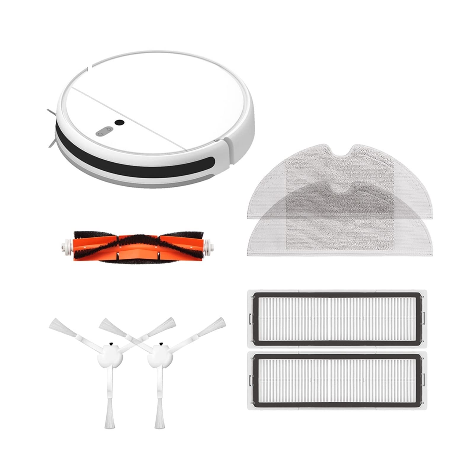 Joostee Smart Robot Vacuum Cleaner with Electric Mop - 1C Wireless Automatic Carpet & Hard Floor Cleaner for Home - Includes 4 Spare Parts (US Plug) - Perfect for Pet Hair, Dust & Daily Cleaning in Living Room, Bedroom & Office