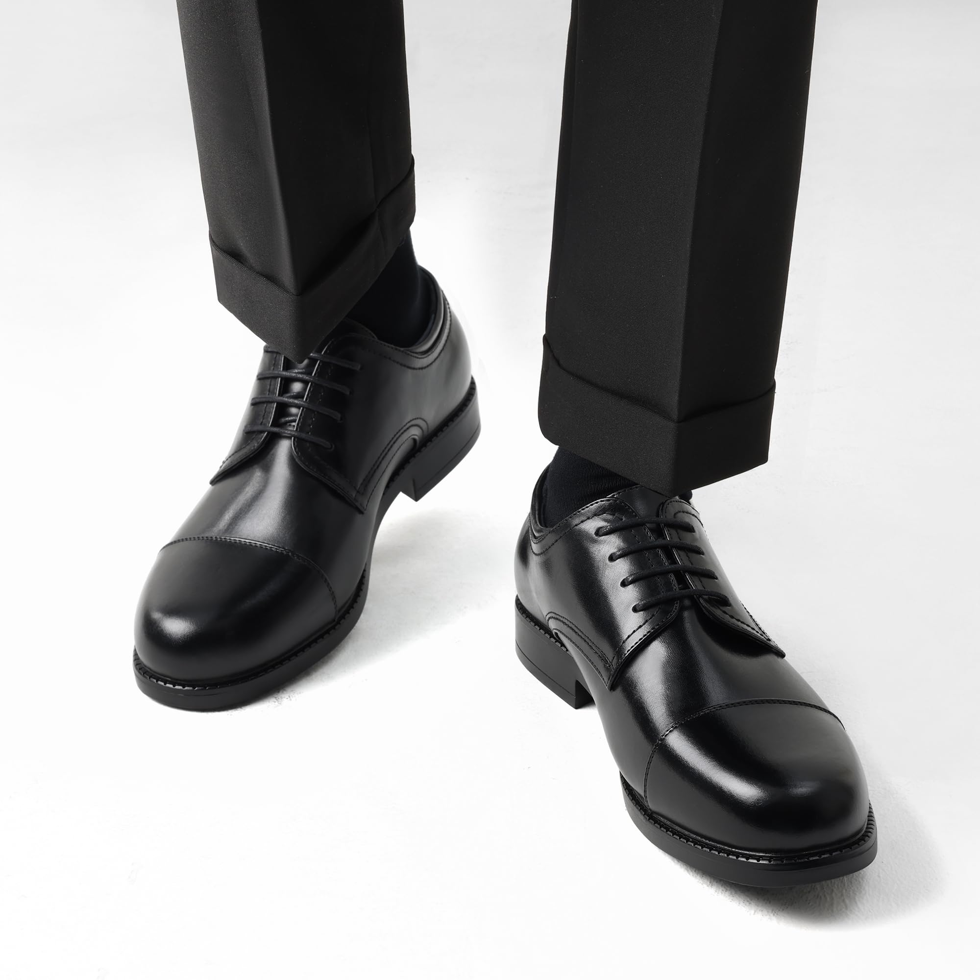 Bruno Marc Men's Oxford Dress Shoes - Classic Lace Up Formal Cap Toe Business Shoes for Office, Wedding & Special Occasions