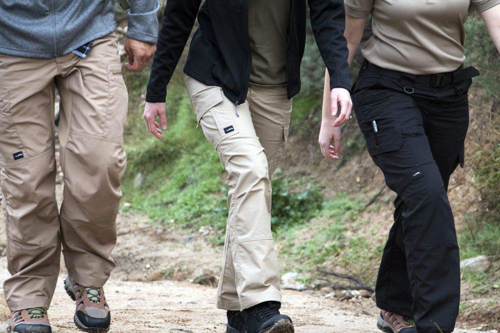 LAPG Women's Tactical Pants - Stretch Elastic Waistband, Durable Ripstop Cargo Work Pants for Police, Military & Outdoor Activities | Perfect for Training, Hiking & Duty Wear