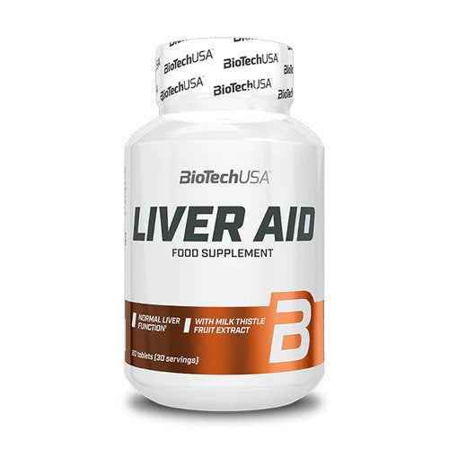 BioTechUSA Liver Aid Supplement - 60 Tablets for Liver Detox & Support | Supports Healthy Liver Function for Active Lifestyles