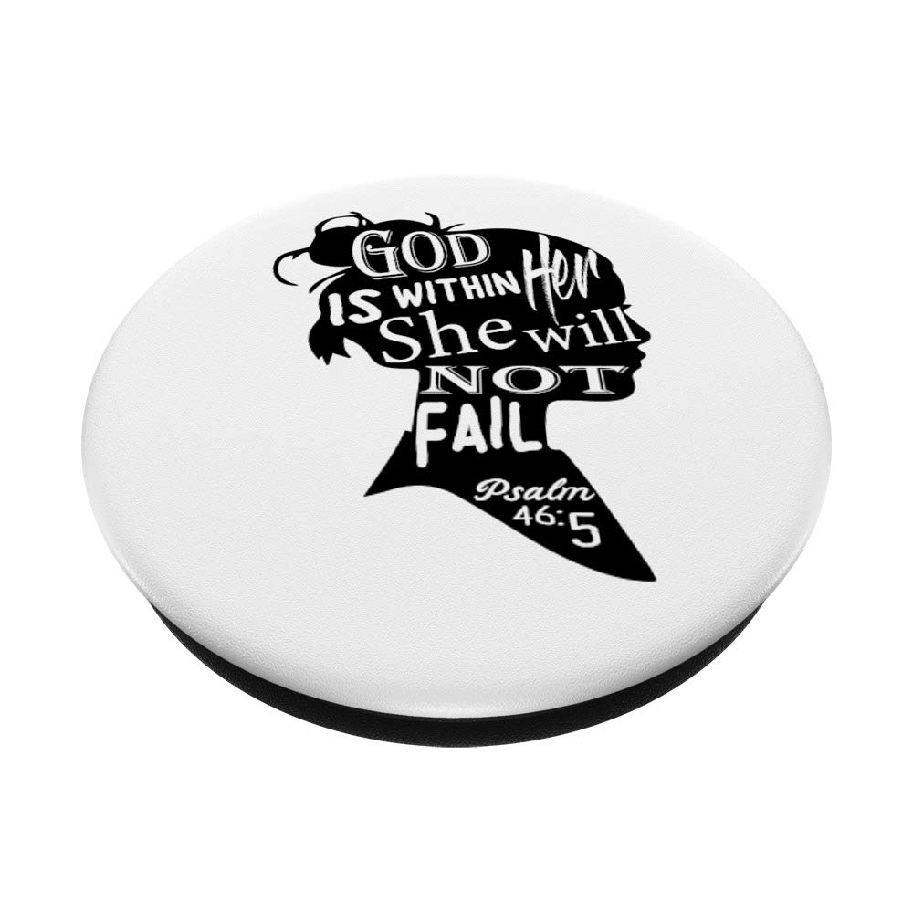 Inspirational Psalm 46:5 PopSocket - Swappable Phone Grip for Daily Motivation