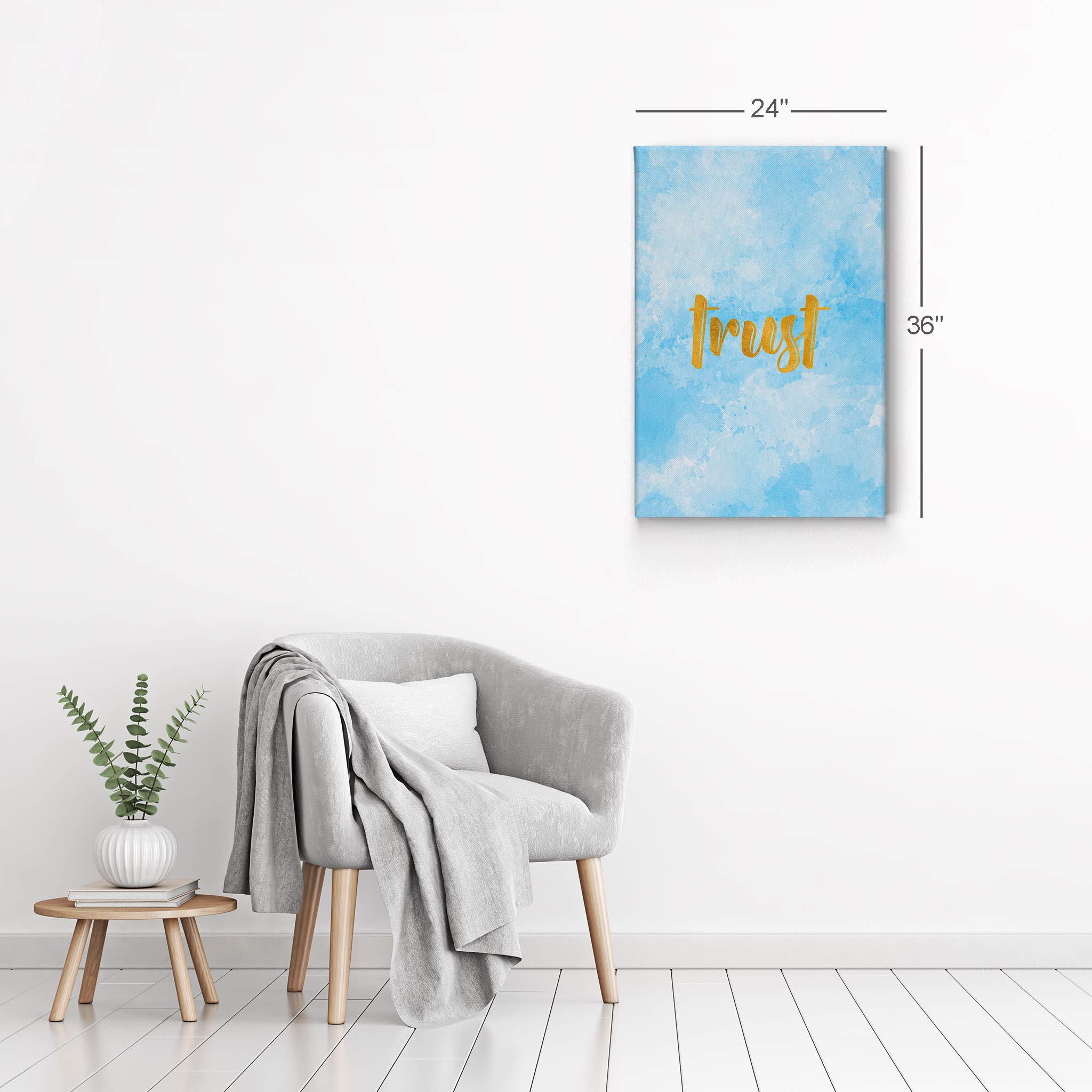 Bible Verse Canvas Wall Art - Christian Inspirational Gift for Home & Church