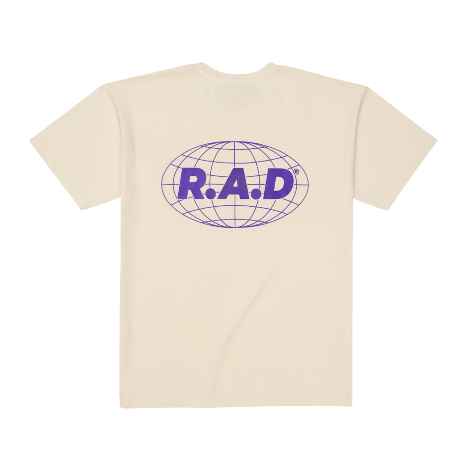 Heavy™ Premium Cotton Globe Graphic Tee - Off White - Trendy Streetwear for Men & Women - Perfect for Casual Outfits, Travel, and Everyday Wear