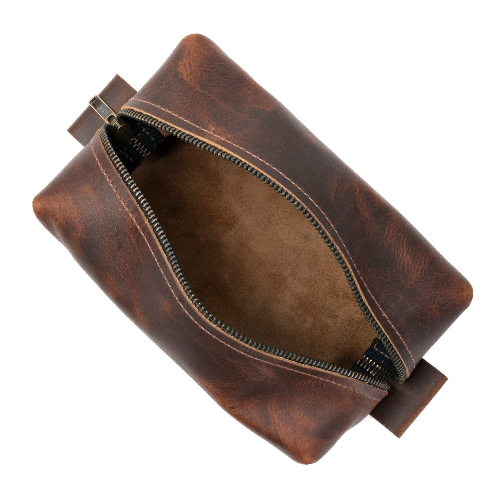 Premium Leather Toiletry Bag for Men & Women - Waterproof Travel Cosmetic Organizer - Perfect for Gym, Business Trips & Vacation Essentials