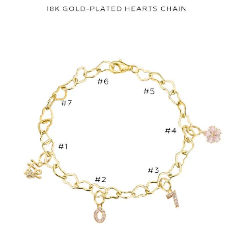 Elegant Charm Bracelet with Assorted Charms - Perfect for Gifts, Parties & Everyday Wear | $34.00