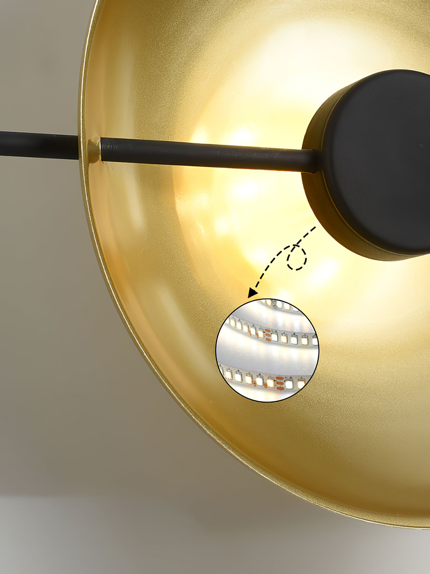 Sunspot Sconce Wall Light - Modern LED Wall Sconce for Bedroom, Living Room & Hallway - Dimmable Indoor Lighting Fixture with Adjustable Arms - Perfect for Ambient and Accent Lighting