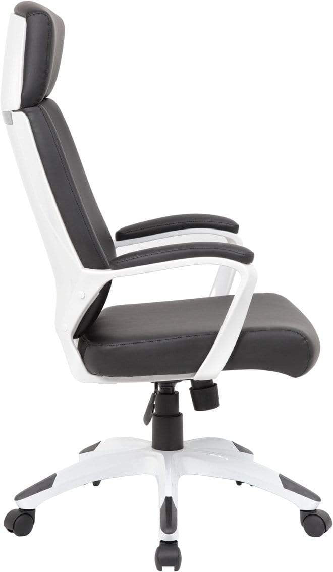 Premium Boss Black & White Gaming Chair [B7883W BK] - Ergonomic Racing Style Computer Chair for Esports & Office - Perfect for Gamers & Streamers