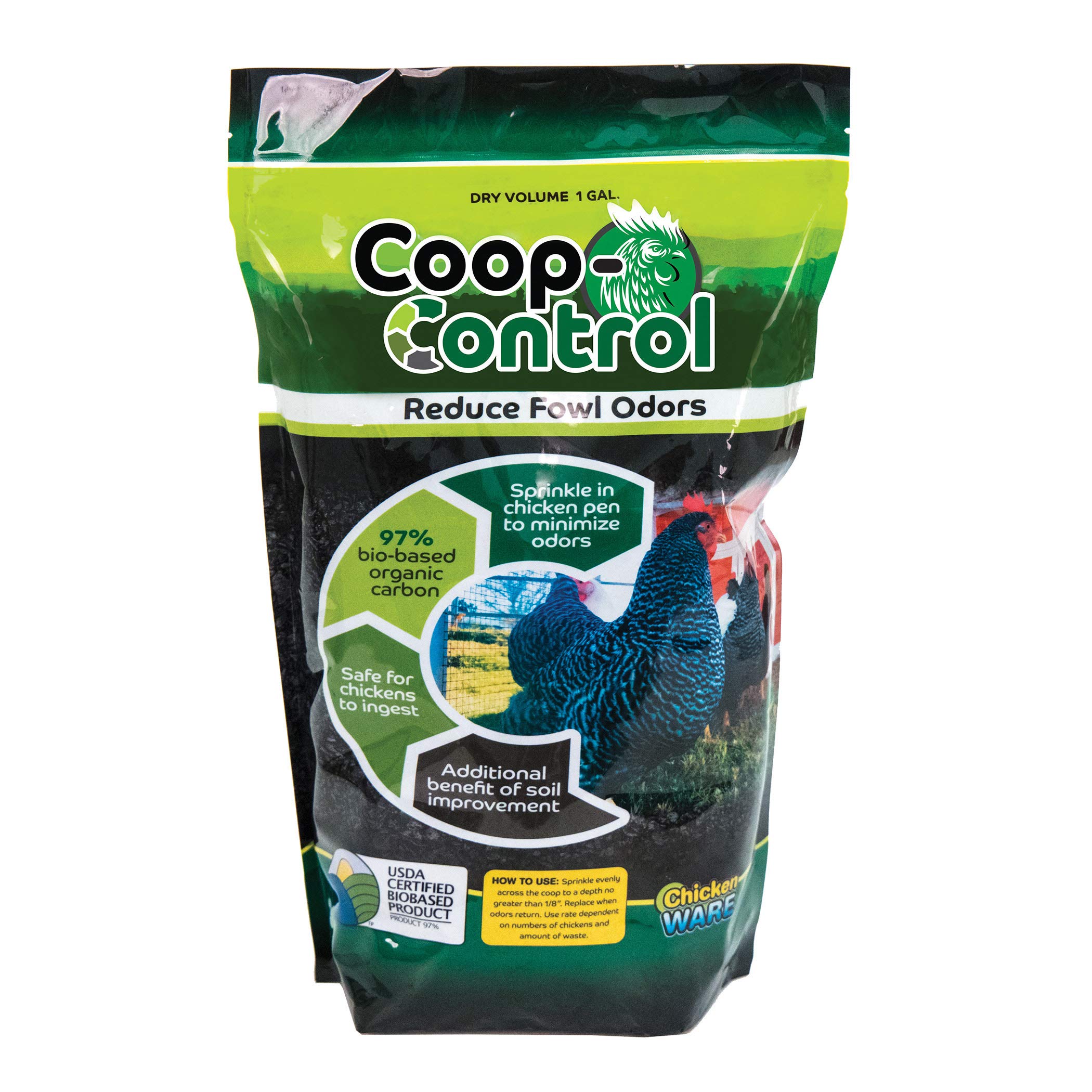 Ware Manufacturing Coop Control - Heavy Duty Plastic Poultry Feeder for Chickens & Ducks - Perfect for Backyard Farms, Homesteads & Small Livestock Operations