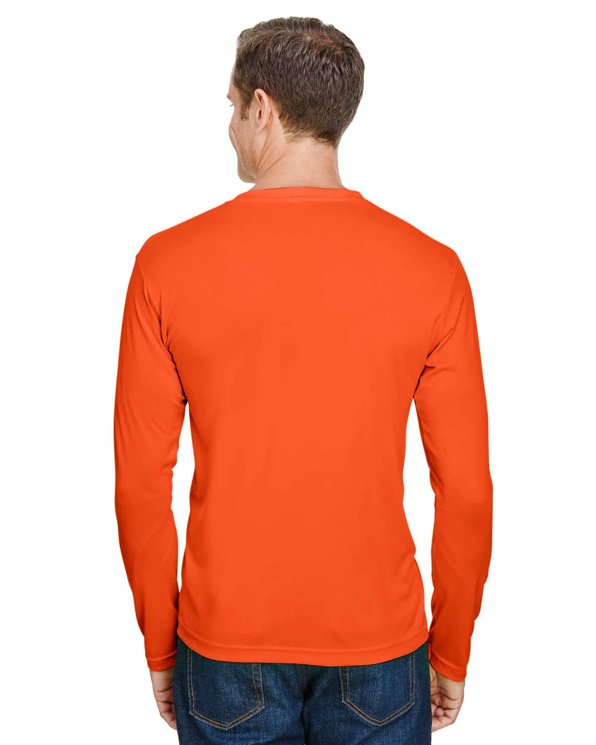 Bayside BA5360 Unisex 4.5 oz 100% Polyester Performance Long Sleeve T-Shirt - Moisture Wicking Athletic Shirt for Workouts, Running & Outdoor Activities