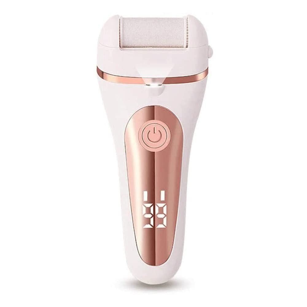 Upgraded Electric Callus Remover for Feet - Professional Pedicure Tool with 3 Roller Heads, LED Light & Display, 2 Speed Settings | Best for Hard Cracked Dry Dead Skin Removal | Perfect for Home Spa, Pedicure & Foot Care Routine