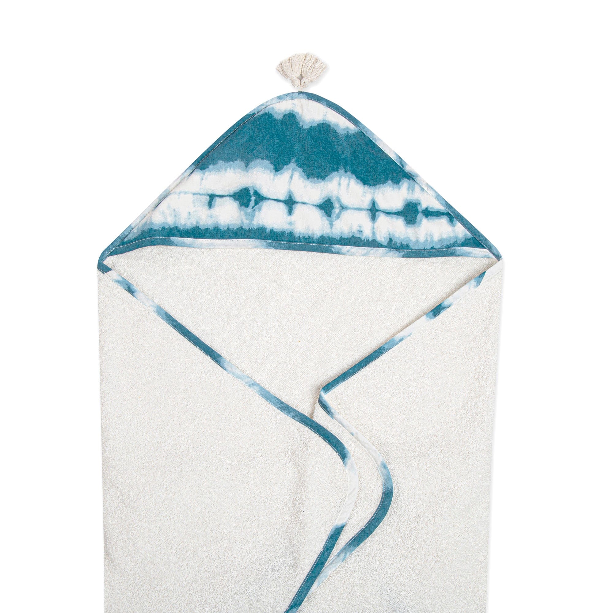 Soft & Absorbent Crane Baby Hooded Towel - 100% Cotton Newborn Bath Towel with Cute Animal Design for Infants & Toddlers - Perfect for Bath Time, Swimming & Beach Outings