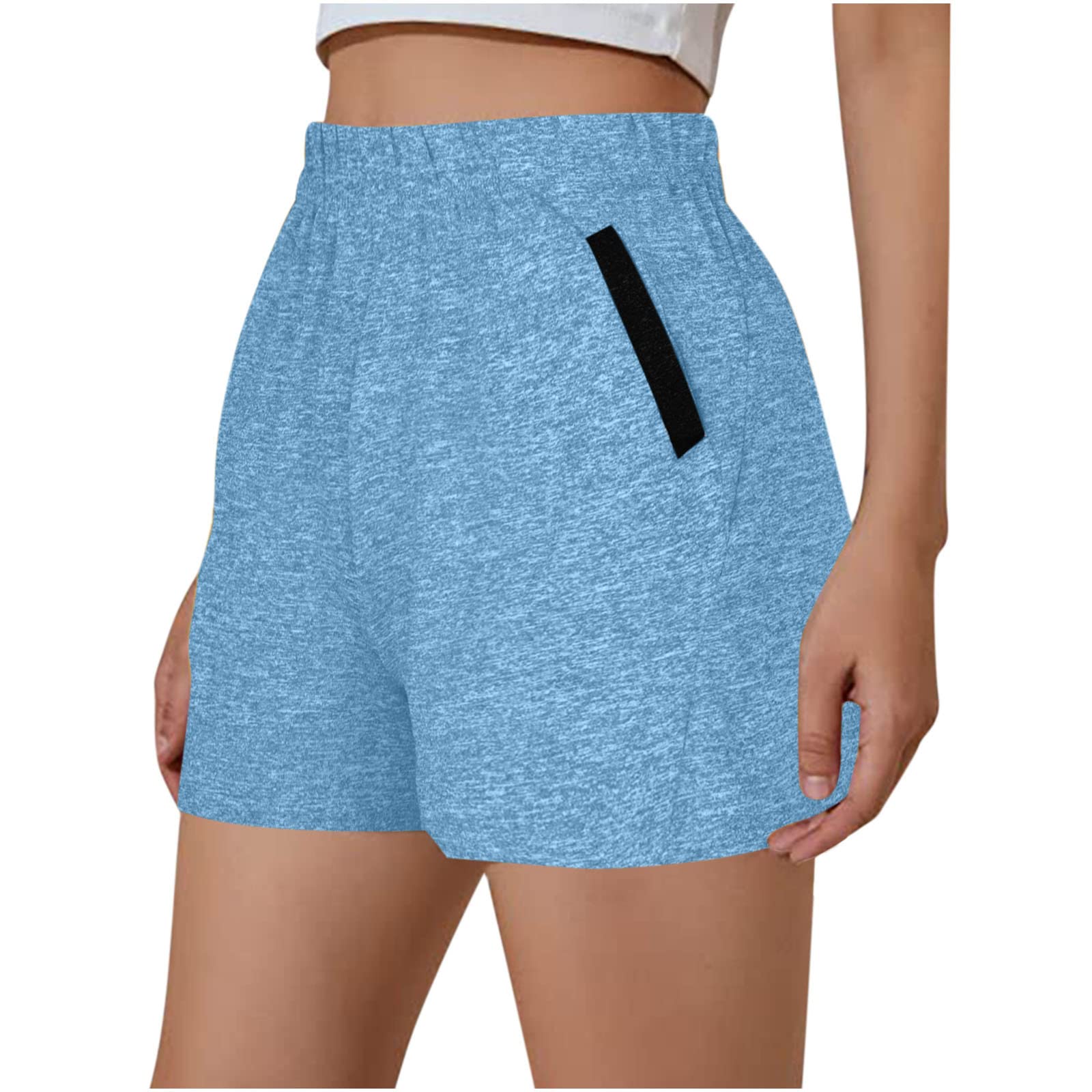 High Waist Yoga Shorts for Women - Soft Comfy Workout Running Shorts with Deep Pockets | Perfect for Yoga, Gym, Running & Lounge Wear