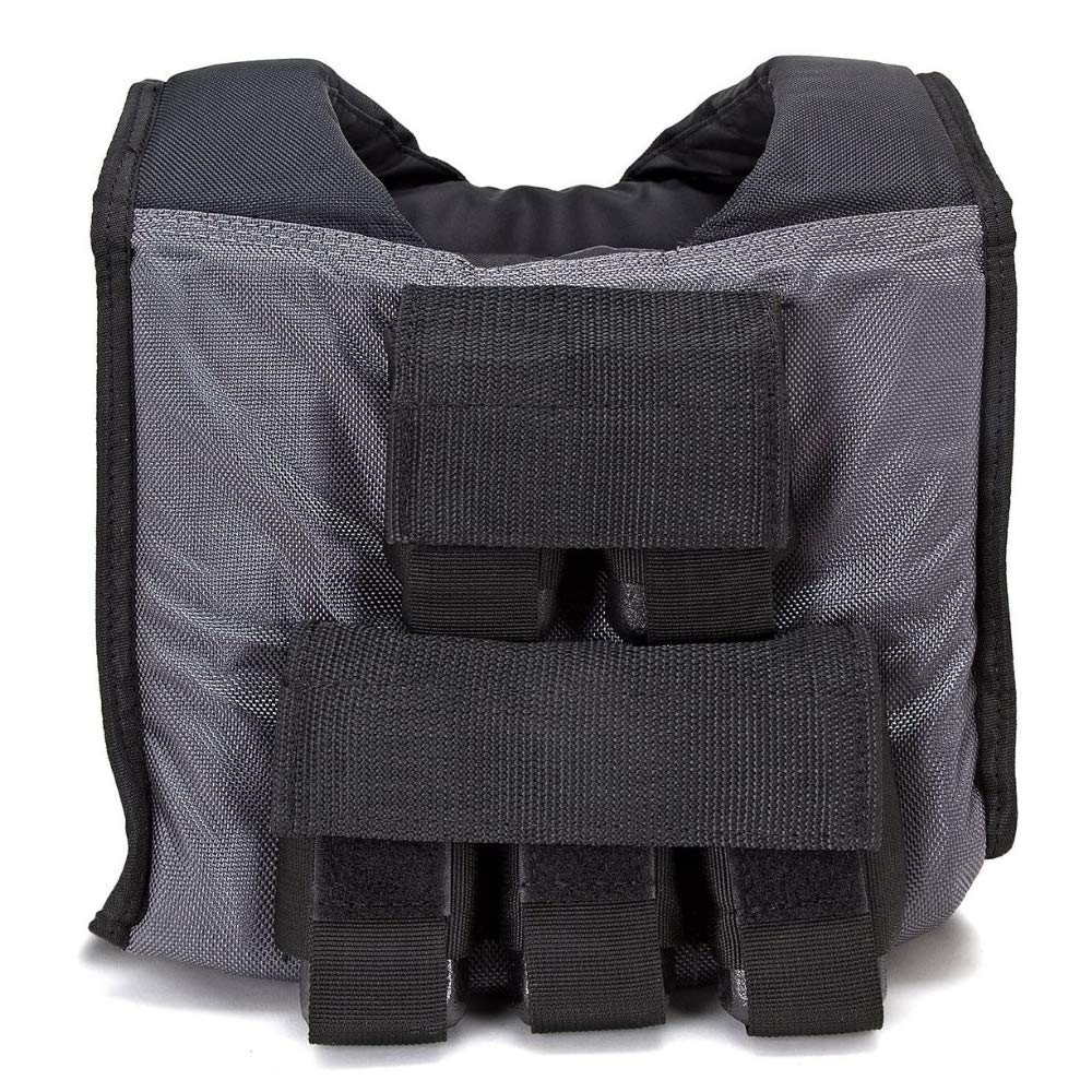10kg or 20kg Adjustable Weight Vest for Strength Training - Easy Add/Remove Weights - Fitness & Conditioning Equipment for Running, Hiking, CrossFit & Workouts