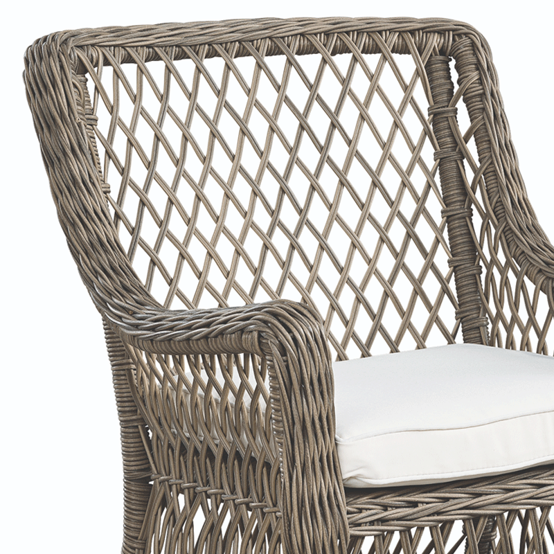 Artwood Marbella Outdoor Dining Chair - Weather-Resistant Patio Furniture for Garden, Poolside & Backyard - Comfortable & Durable Dining Set Chairs