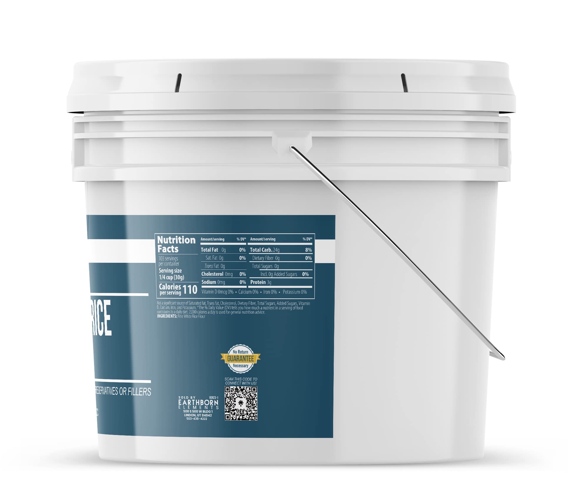 Earthborn Elements Brown Rice Flour, White Rice Flour & Tapioca Starch Bundle - 1 Gallon Bulk Pack | Gluten-Free Baking Ingredients for Thickening Sauces, Making Bread, Cookies & Pastries | Perfect for Keto, Paleo & Vegan Recipes