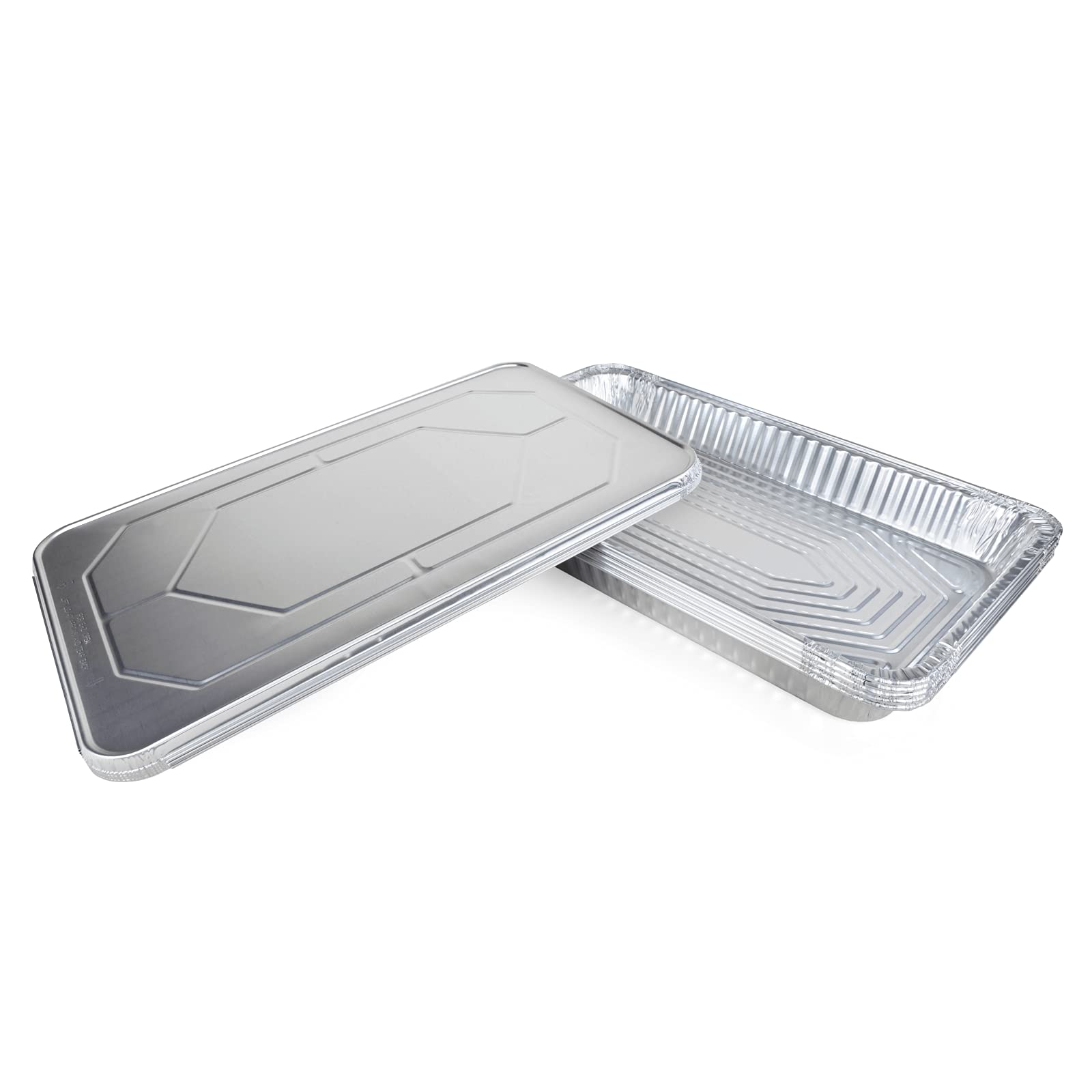 IDL Packaging Full Size Aluminum Steam Table Pans with Lids - 21