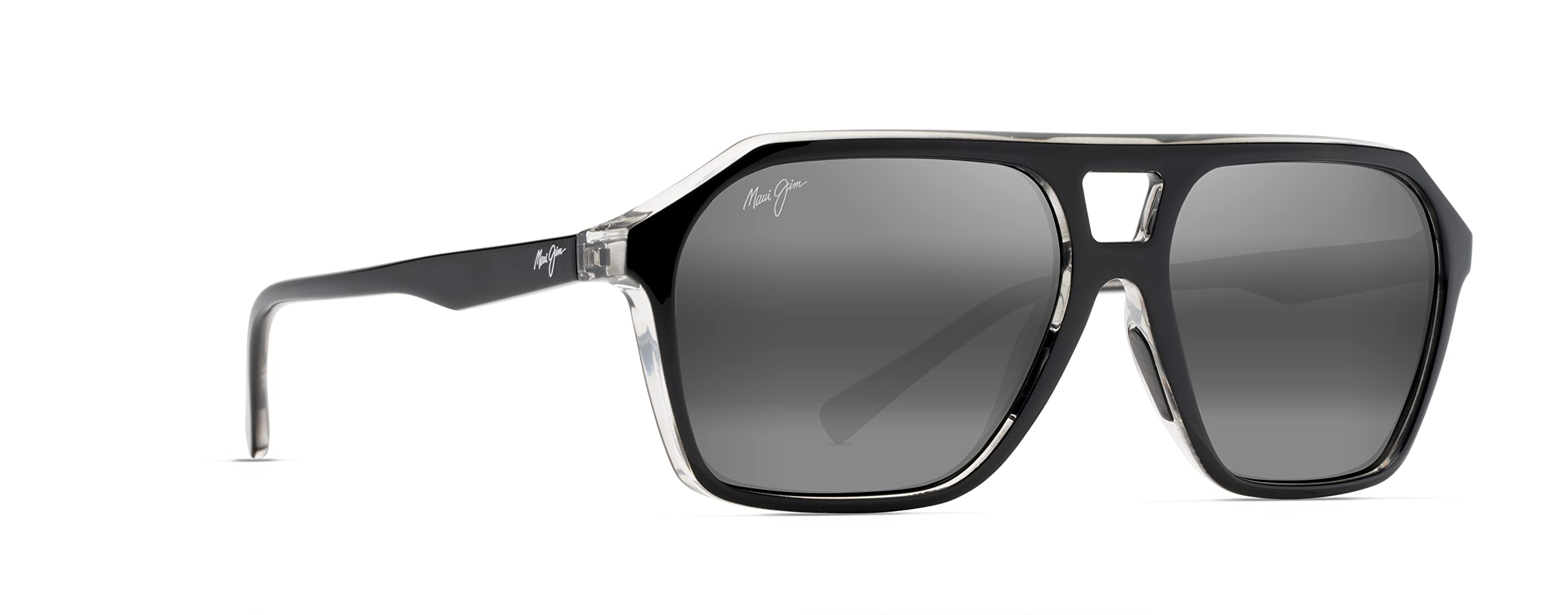 Maui Jim Men's Polarized Aviator Sunglasses with Wedge Frame - UV Protection for Driving, Fishing & Outdoor Activities