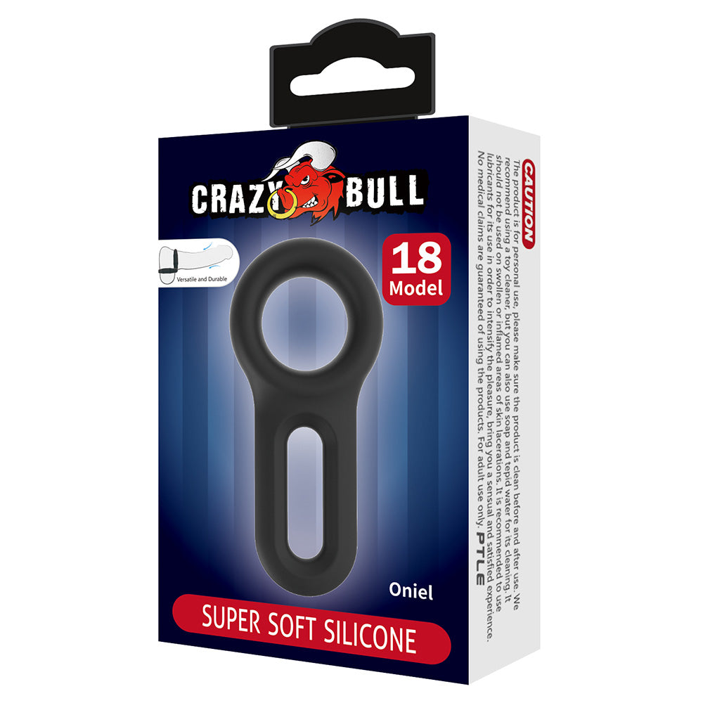 Crazy Bull Oniel Silicone Cock & Ball Ring (Model 18) - Premium Stretchy Penis Ring for Enhanced Pleasure & Longer Performance - Perfect for Couples Play & Solo Exploration
