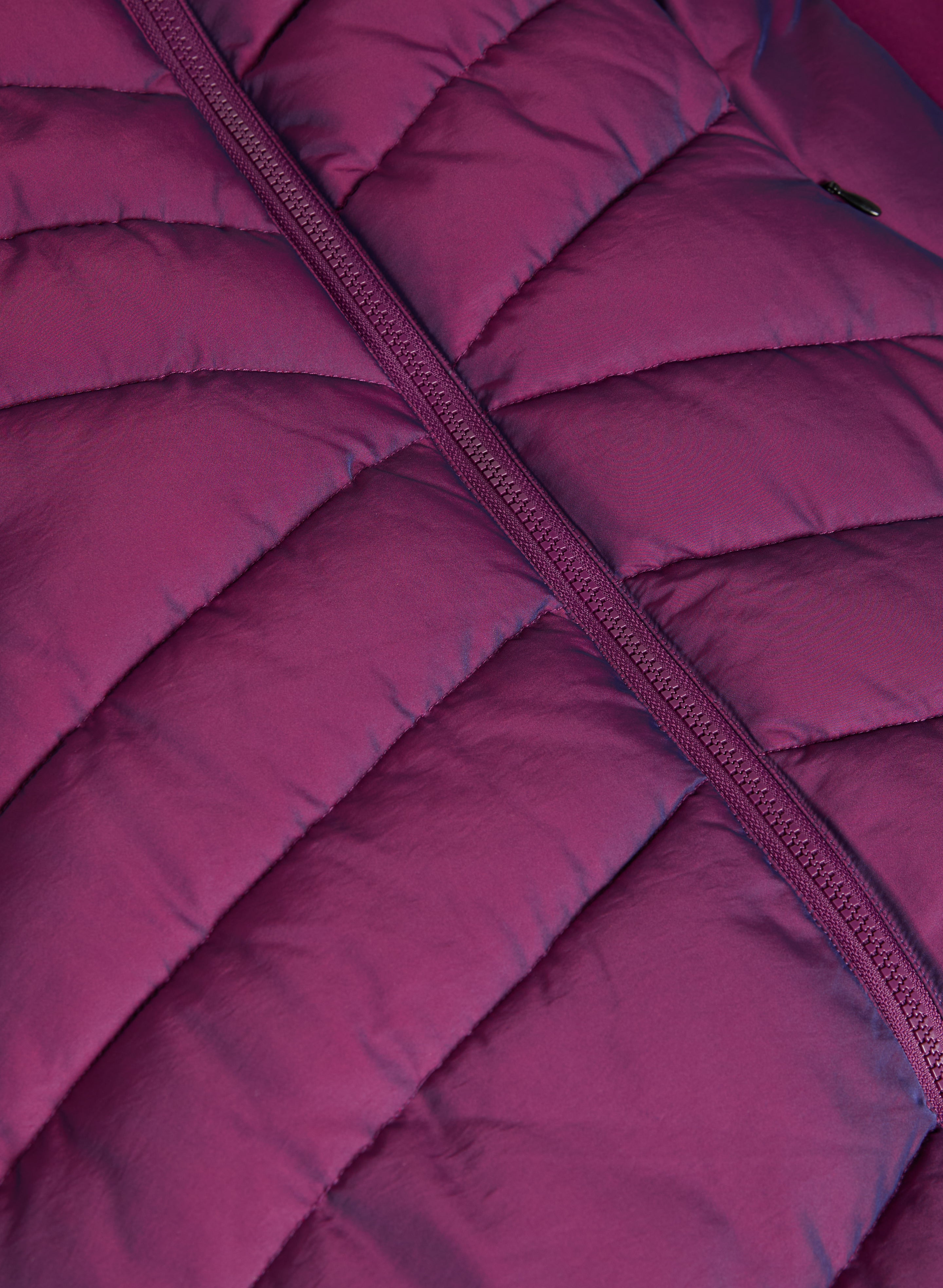 Bernardo Hooded Iridescent Puffer Coat for Women - Lightweight Winter Jacket with Waterproof Shell - Perfect for Snowy Weather & Outdoor Activities