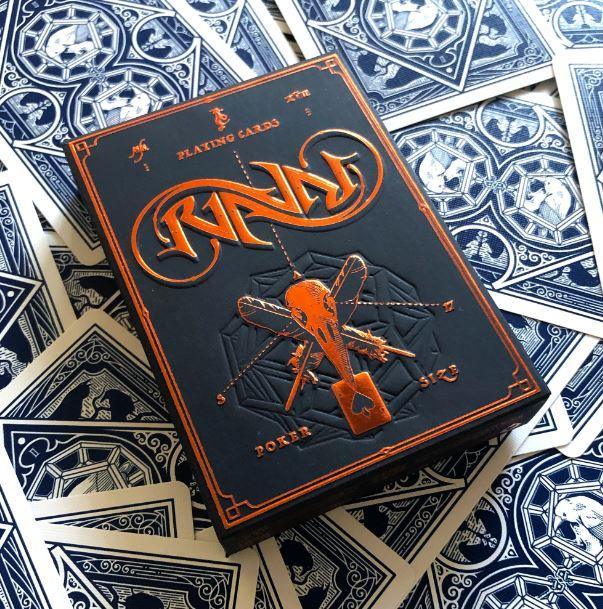 Stockholm17 Ravn MANI Playing Cards - Blue Back Design for Magic Tricks, Cardistry & Collectors | Premium Quality Poker Cards for Game Nights & Professional Performances