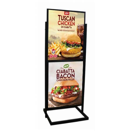 2 Tier Info Board Sign Stands for 22