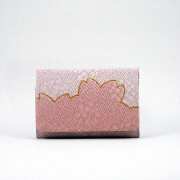 Premium Japanese Kyoto Yuzen Business Card Holder - Cherry Blossom Pink Floral Design | Handmade in Japan | Perfect for Corporate Gifts & Office Accessories