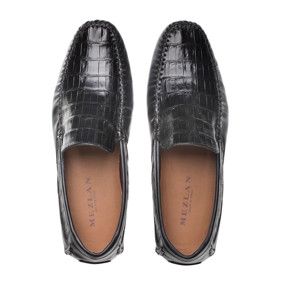 Premium Genuine Crocodile Leather Driving Moccasins - Men's Luxury Loafers for Casual & Business Wear - Perfect for Driving, Office & Special Occasions