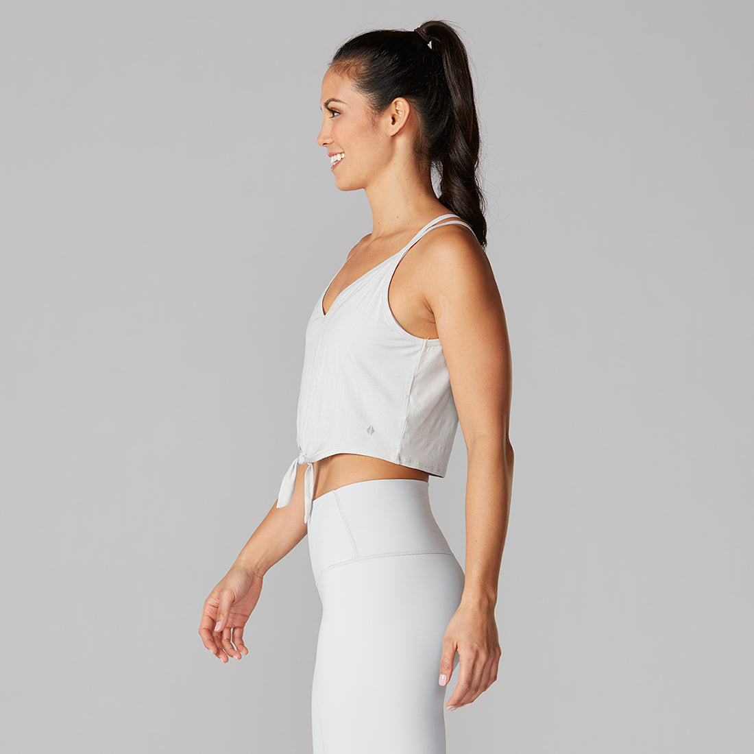 Tavi Noir Tie Front Tank Top for Women - Stylish Sleeveless Blouse with Front Knot Detail - Perfect for Casual Outings, Summer Wear, and Layering