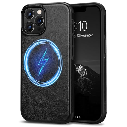 Magnetic Black Leather