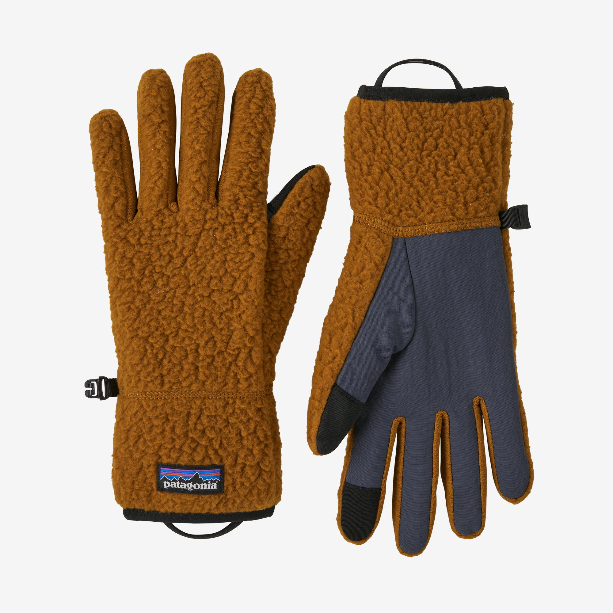 Vintage Retro Pile Fleece Gloves for Men & Women - Warm Winter Gloves for Outdoor Activities, Skiing, Snowboarding & Hiking