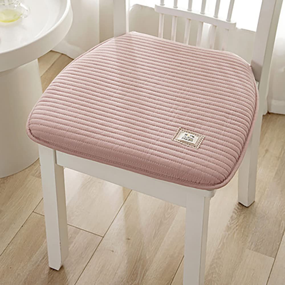 Non-Slip U-Shaped Seat Cushions for Kitchen & Dining Chairs (Set of 2) - Comfortable Indoor/Outdoor Chair Pads in Pink - Perfect for Home, Restaurant, and Patio Use